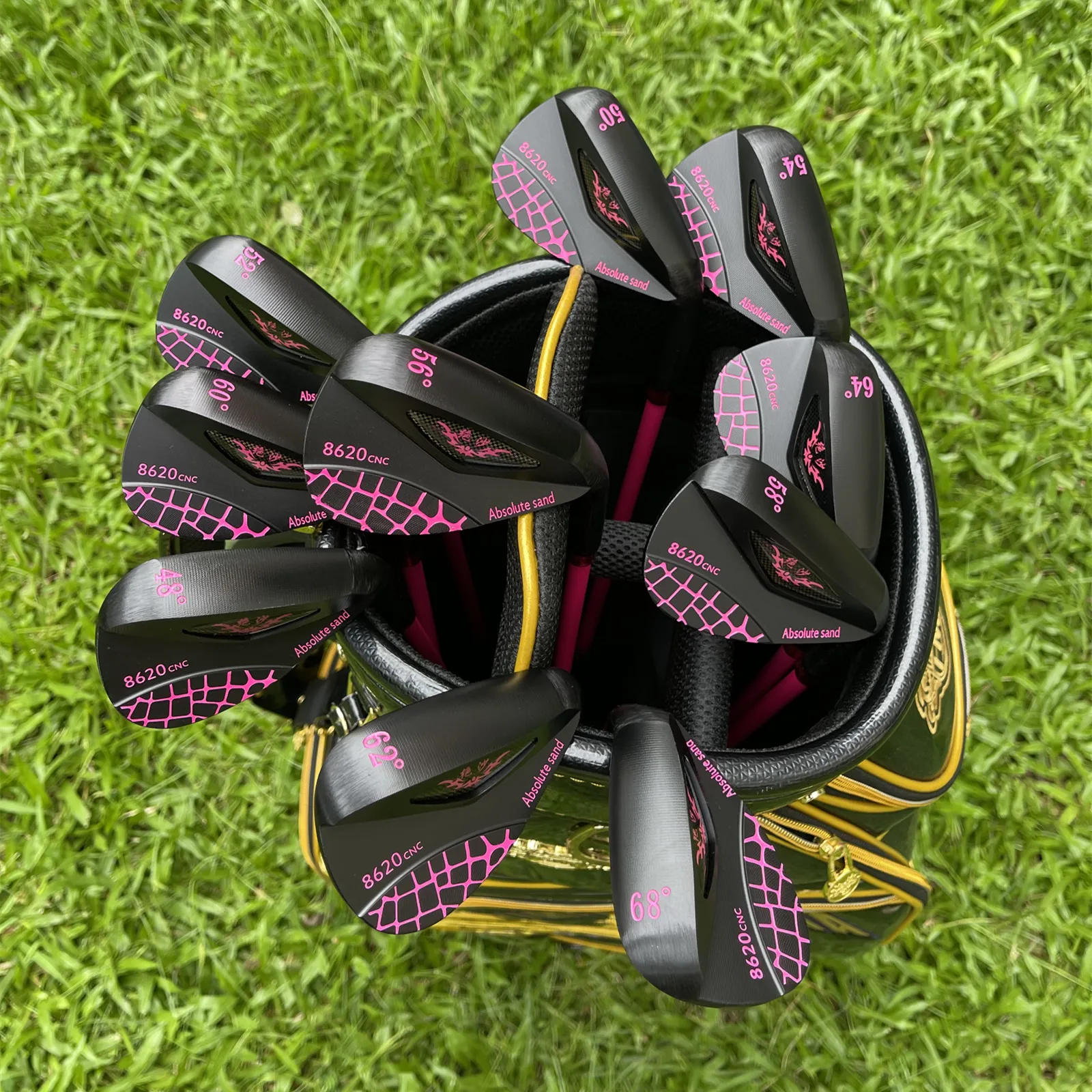 Lady Pink Golf Wedges 48 50 52 54 56 58 60 62 64 68 72 Degree with Graphite L Flex Shaft Full Spin Milled Face Women Sand Wedge - Image 13