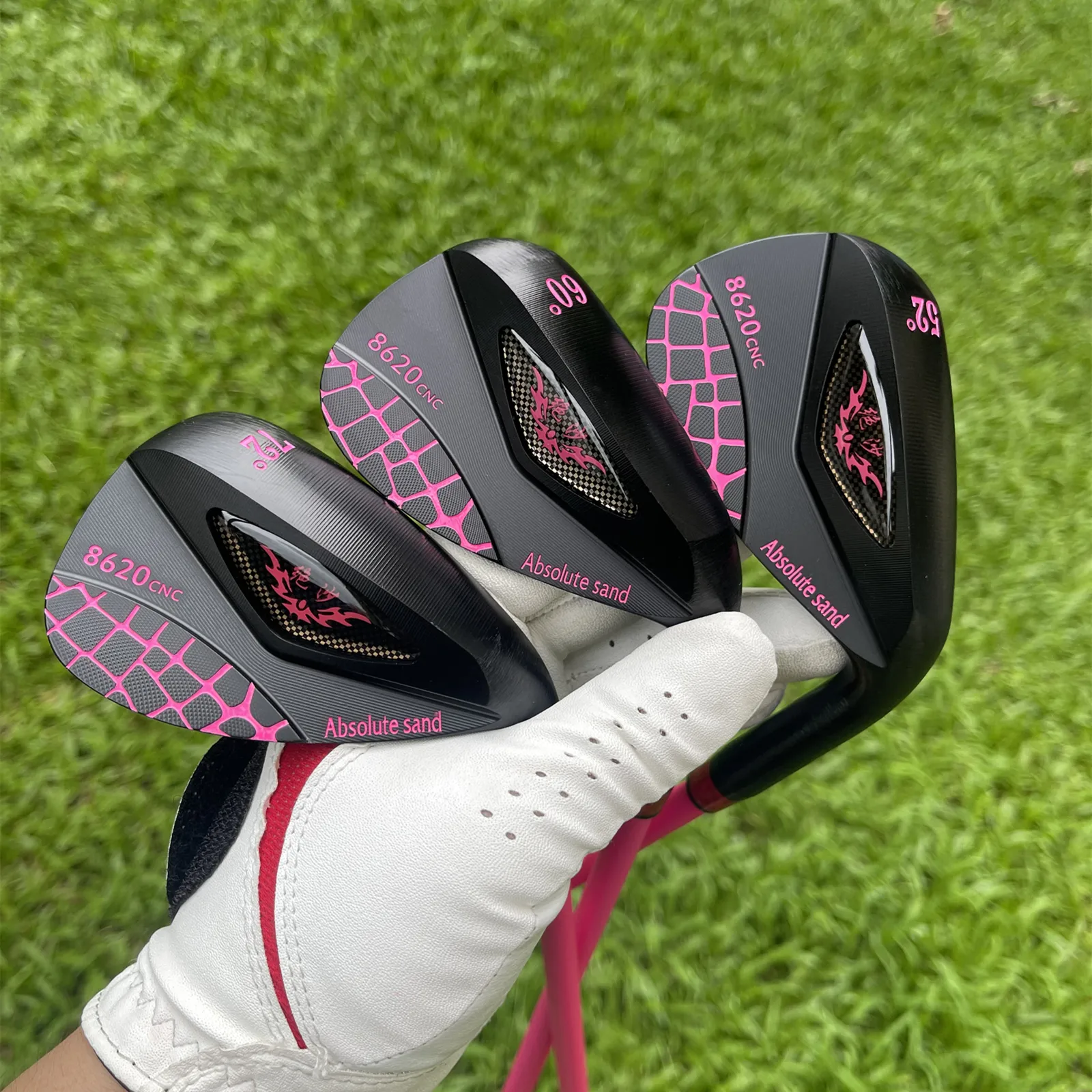 Lady Pink Golf Wedges 48 50 52 54 56 58 60 62 64 68 72 Degree with Graphite L Flex Shaft Full Spin Milled Face Women Sand Wedge - Image 5
