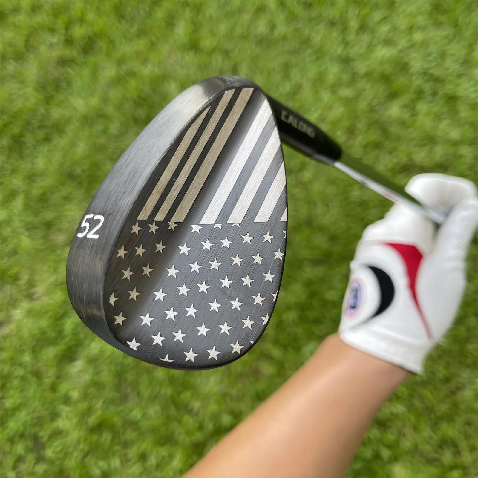 USA Flag Golf Wedges Black Colors 48 50 52 54 56 58 60 72 Degree With 105g Steel Shaft Sand Wedge Golf Clubs - Image 7