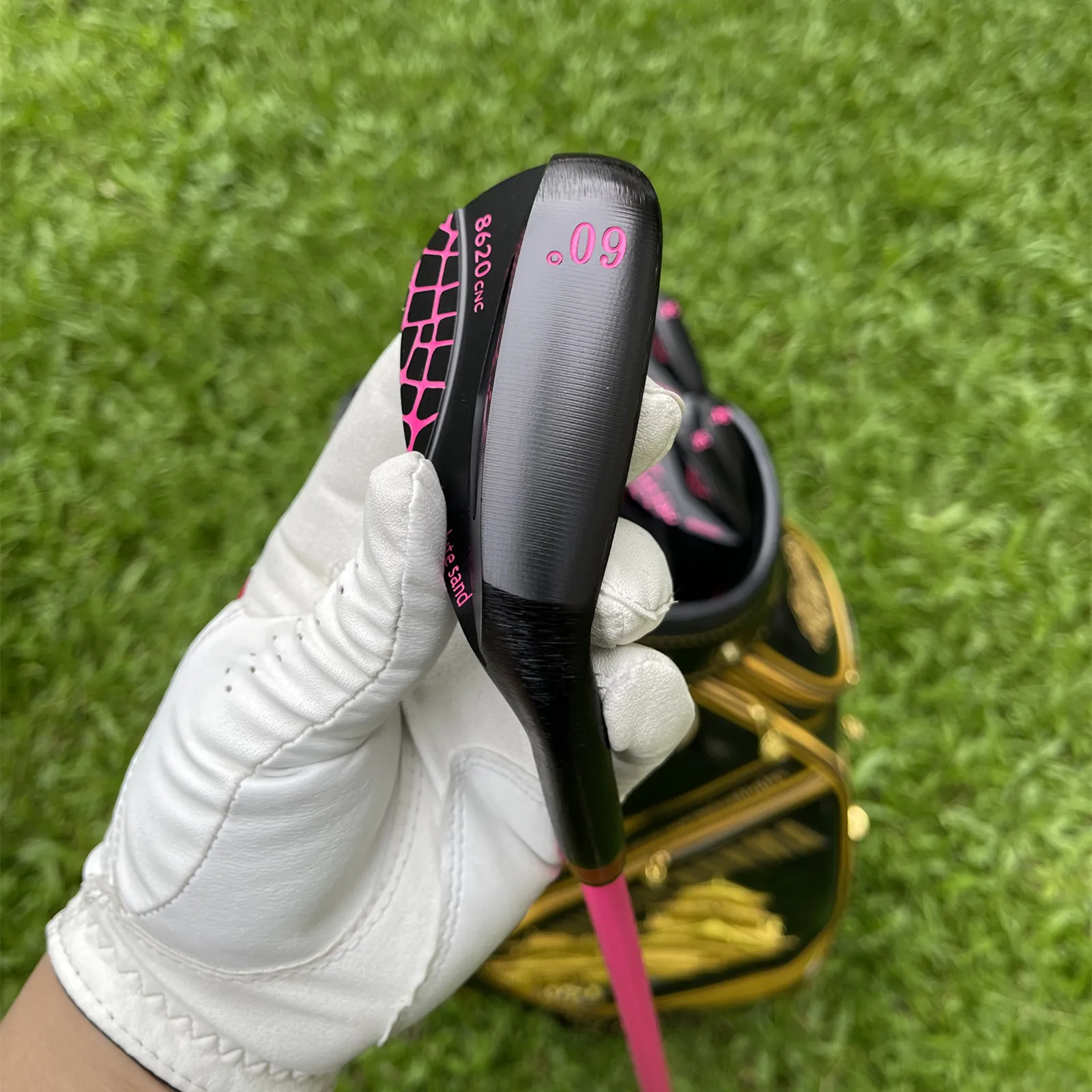 Lady Pink Golf Wedges 48 50 52 54 56 58 60 62 64 68 72 Degree with Graphite L Flex Shaft Full Spin Milled Face Women Sand Wedge - Image 6