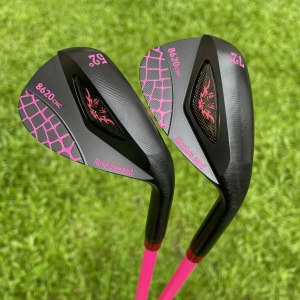 Lady Pink Golf Wedges 48 50 52 54 56 58 60 62 64 68 72 Degree with Graphite L Flex Shaft Full Spin Milled Face Women Sand Wedge