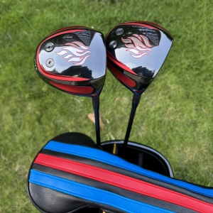 Calong Tour Red/Black Golf Drvier 9/10 Degree With 65g SR Graphtie Shaft-Improve 10-20Yard Quiackly
