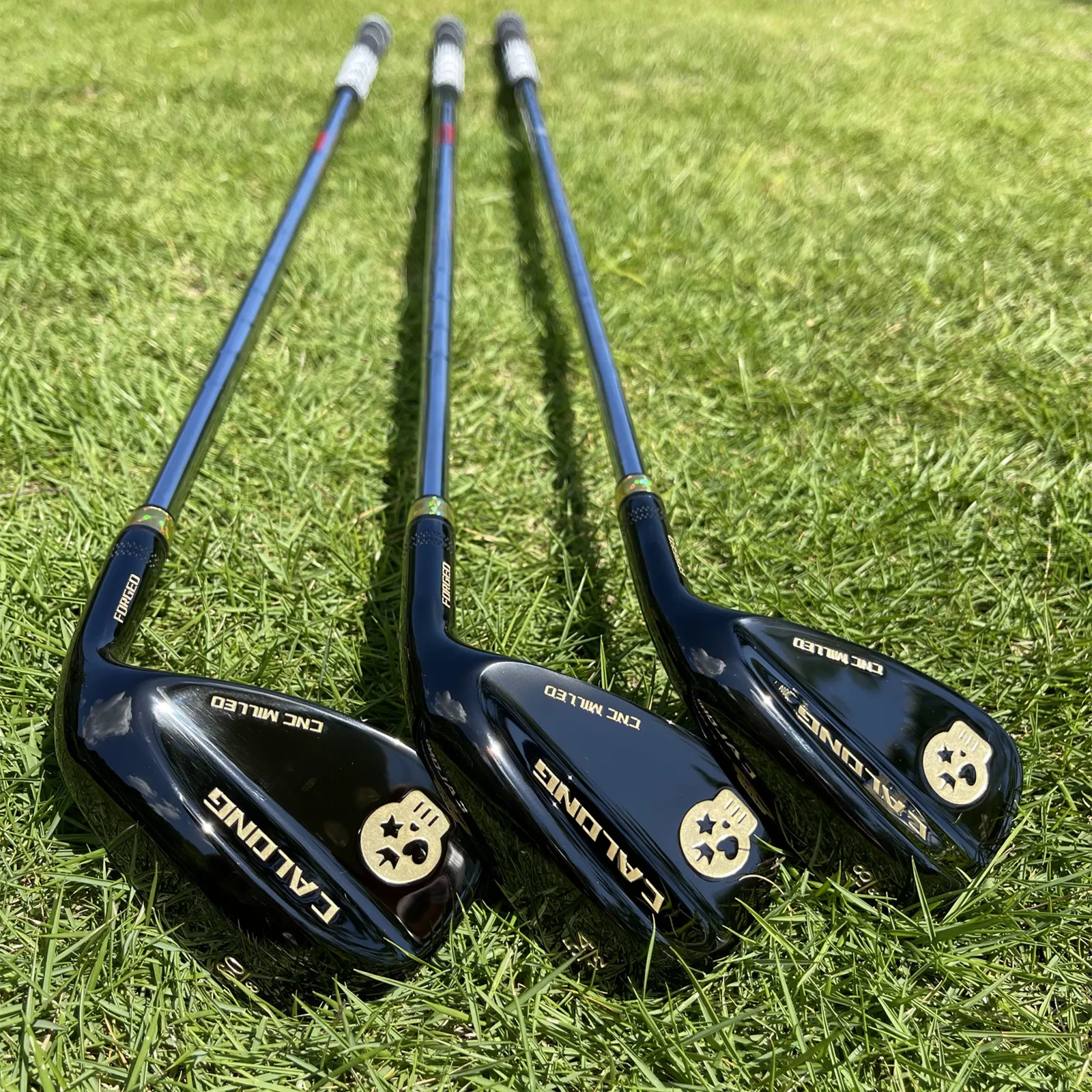 Calong Skull Golf Wedges Black/Rainbow 48 50 52 54 56 58 60 Degree With 115g Steel Shaft Spin Milled Face -Stroke Wedge Game - Image 2