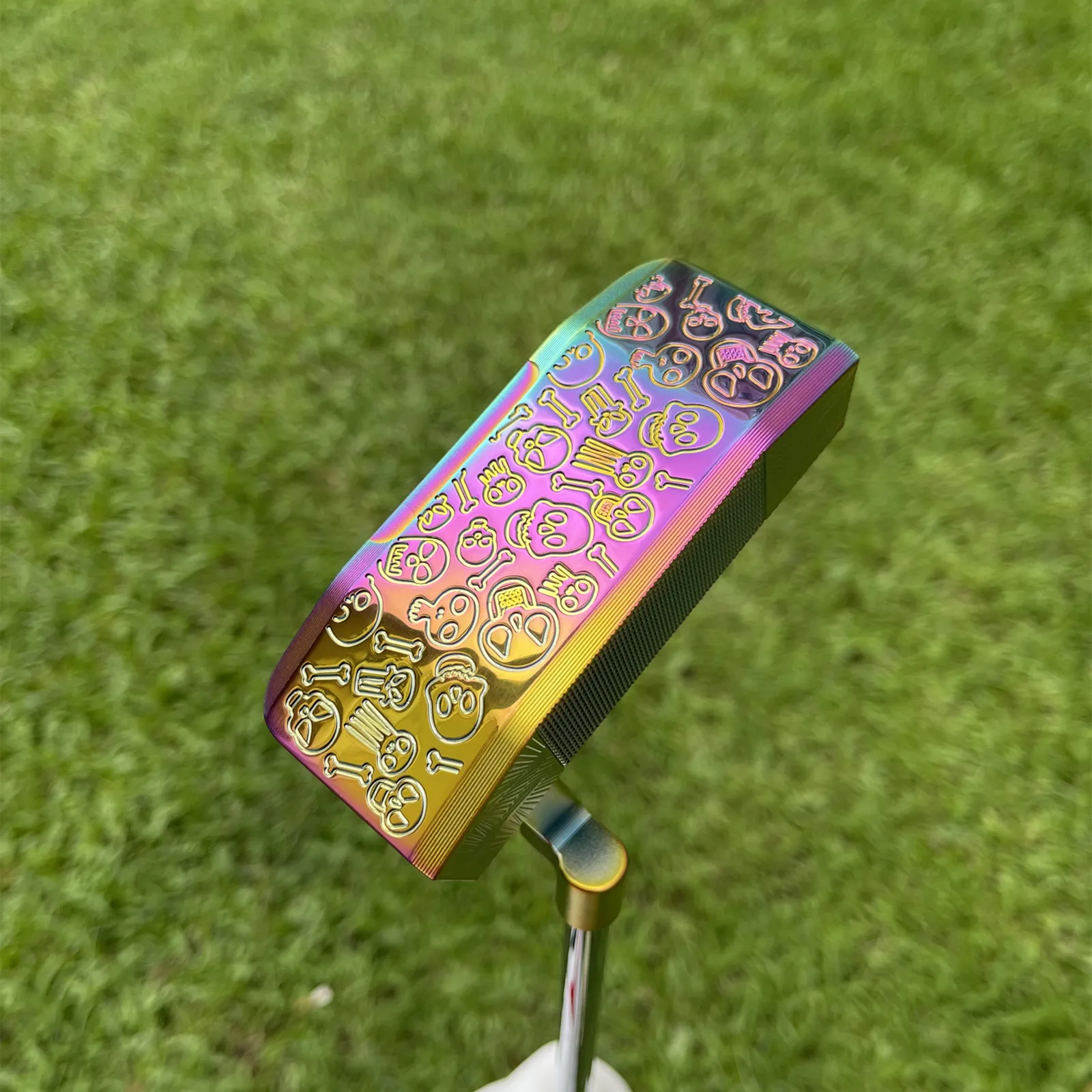 Calong GSS 375 Skull Golf Putter Black/Rainbow/Silvery 33/34/35inch With Headcover - Improve Your Putter Game - Image 3