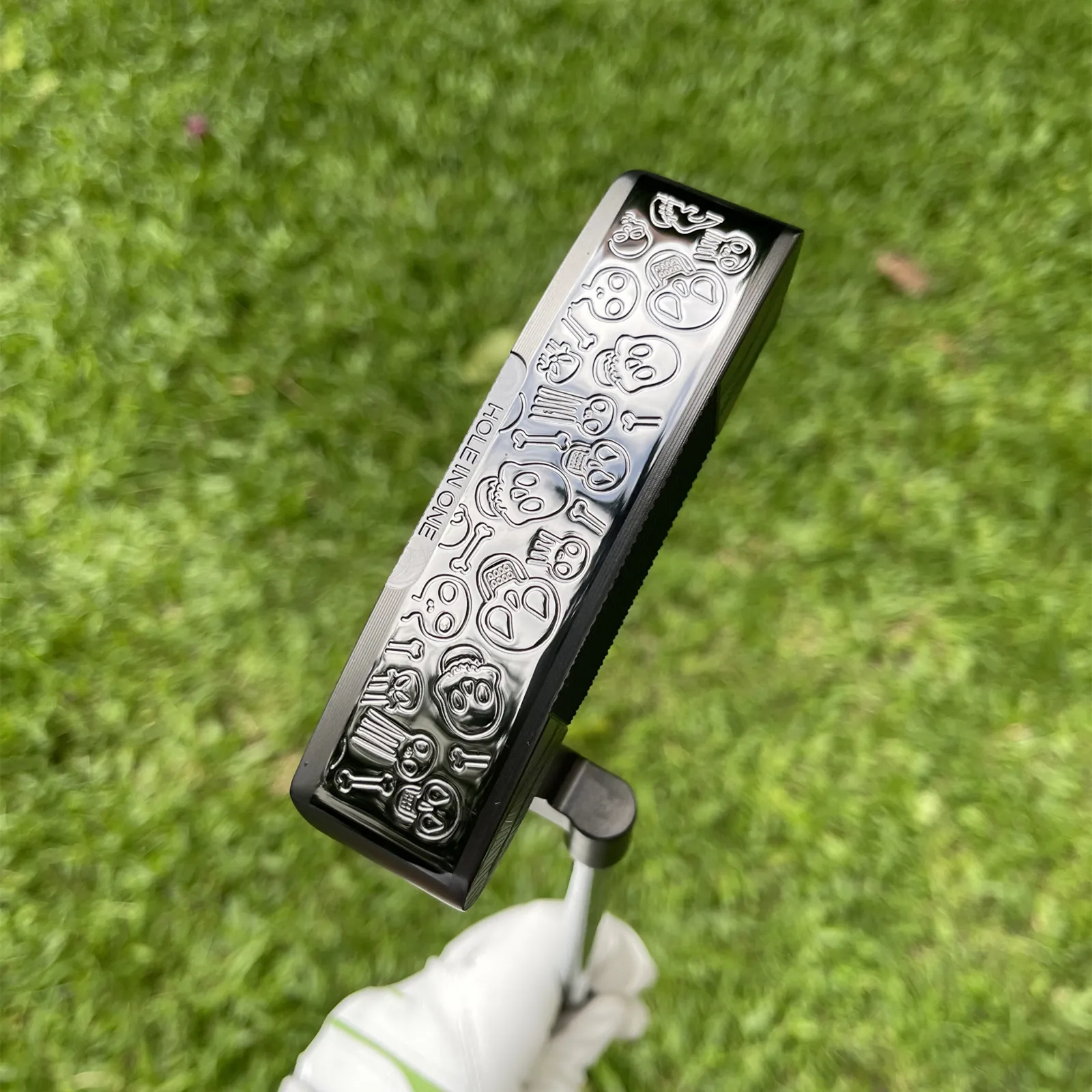 Calong Skull GSS 375g Blade Golf Putter Black/Rainbow/Silvery 33/34/35inch With Headcover - Improve Your Putter Game - Image 3