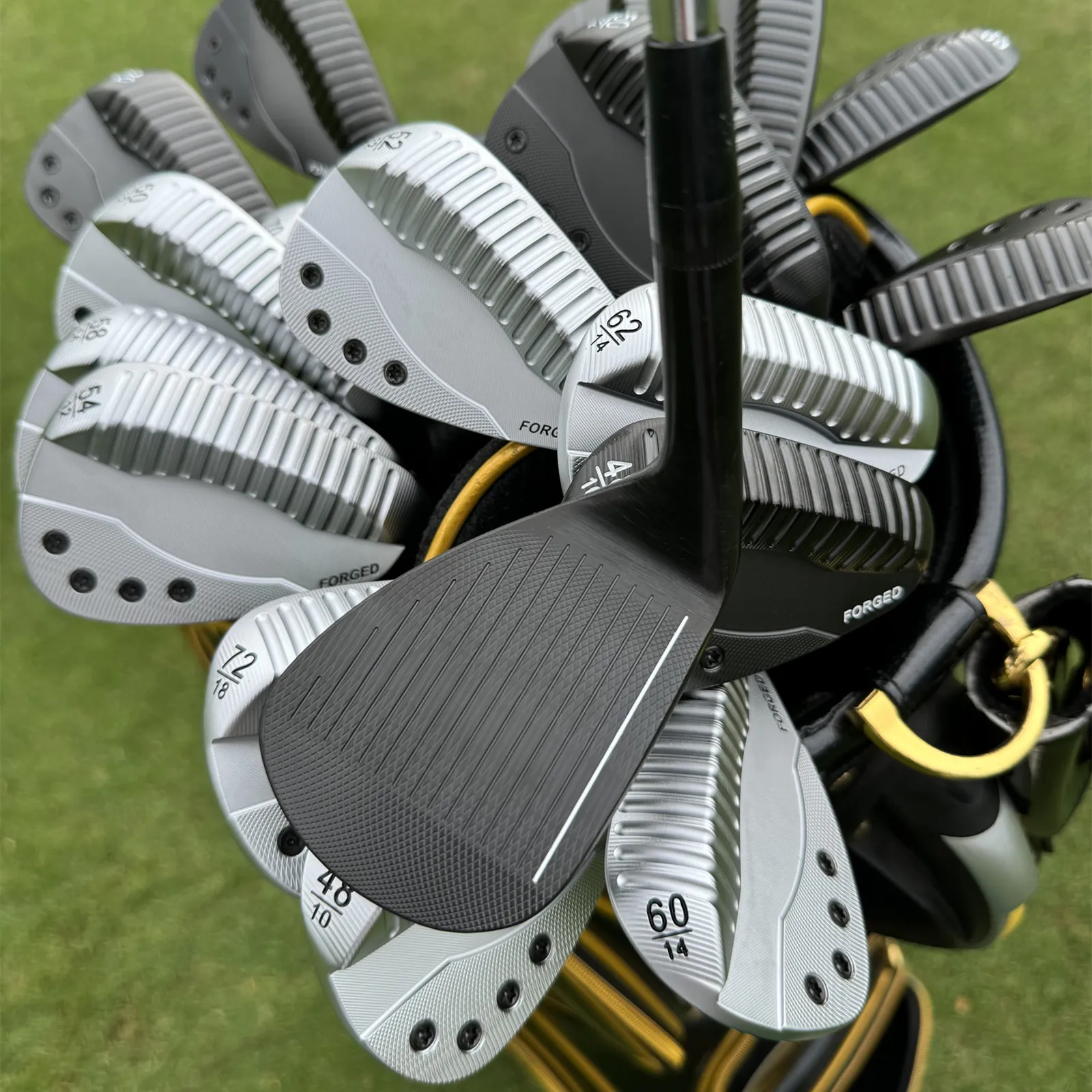 Calong AK Forged Golf Wedges 48 50 52 54 56 58 60 62 70 72 Degree With 120g Stiff Steel Shaft Diversion Trough Design Sand Wedge - Image 7