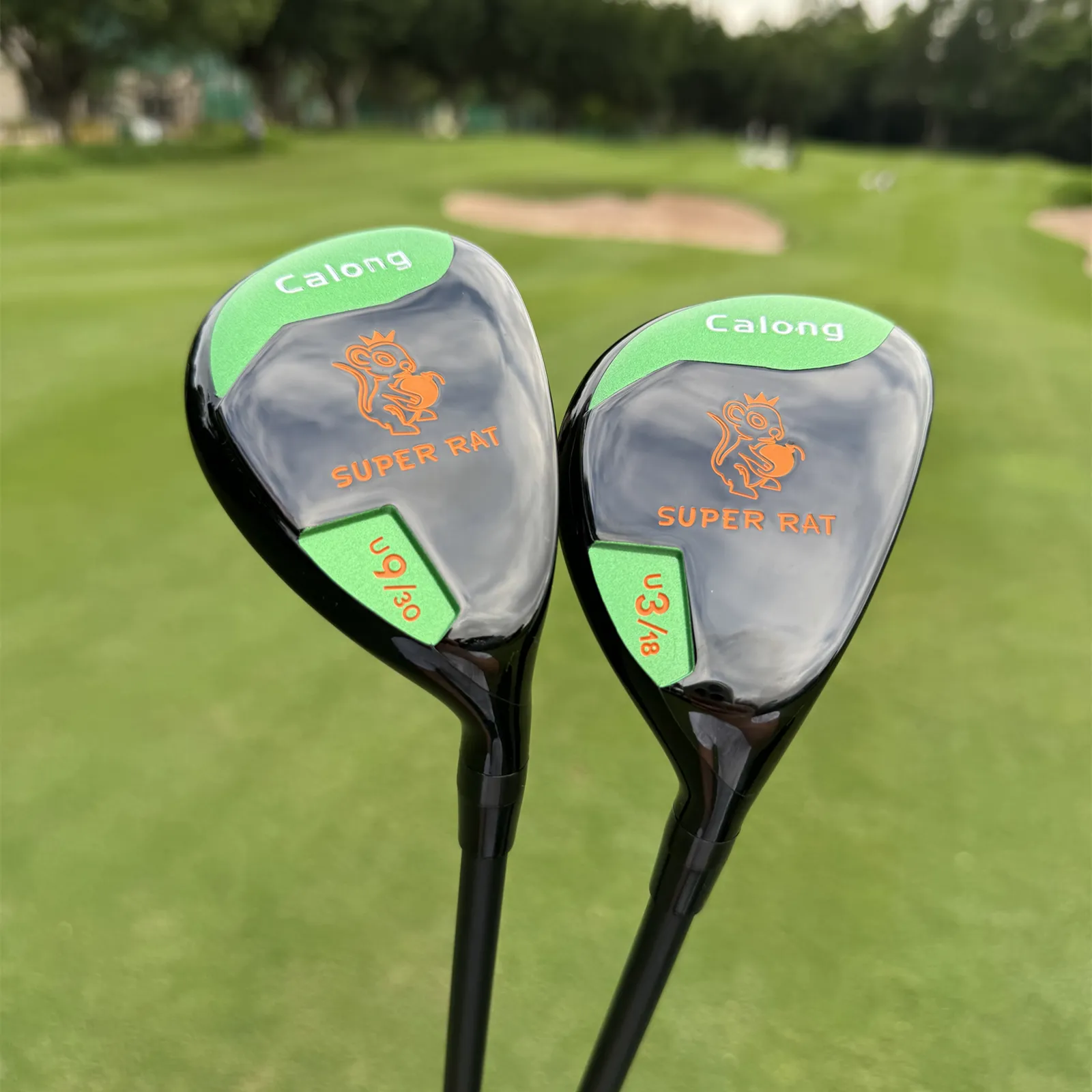 Calong Super Rat Golf Hybrids 18 22 26 30 Degree With Graphite Shaft 65g SR Flex Rescue RH Golf Clubs Headcover - Image 5