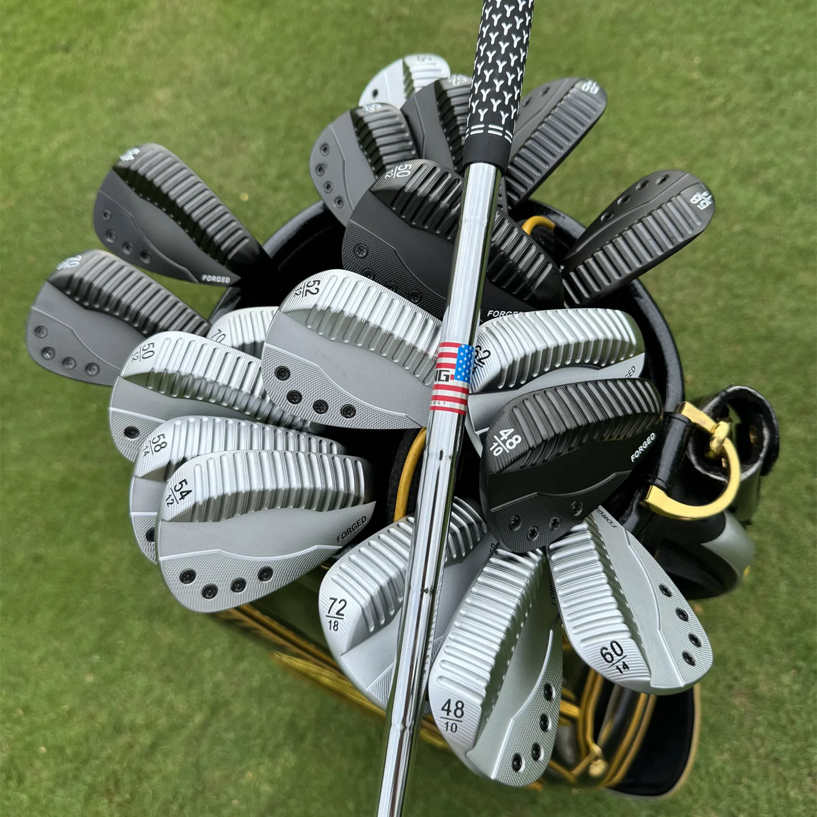 Calong AK Forged Golf Wedges 48 50 52 54 56 58 60 62 70 72 Degree With 120g Stiff Steel Shaft Diversion Trough Design Sand Wedge - Image 11