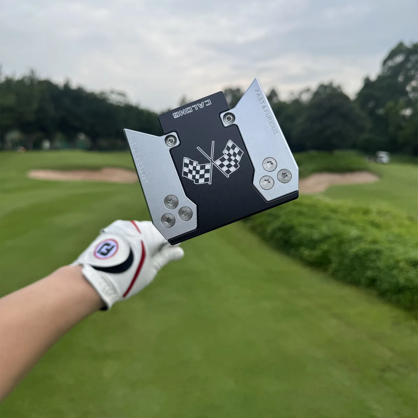 Calong F20 Golf Putter Center Shaft 6063 Alloy Black/ Red Colors 34/35inch With Weight Customizable with Screws Balance Technology Included Headcover - Image 6