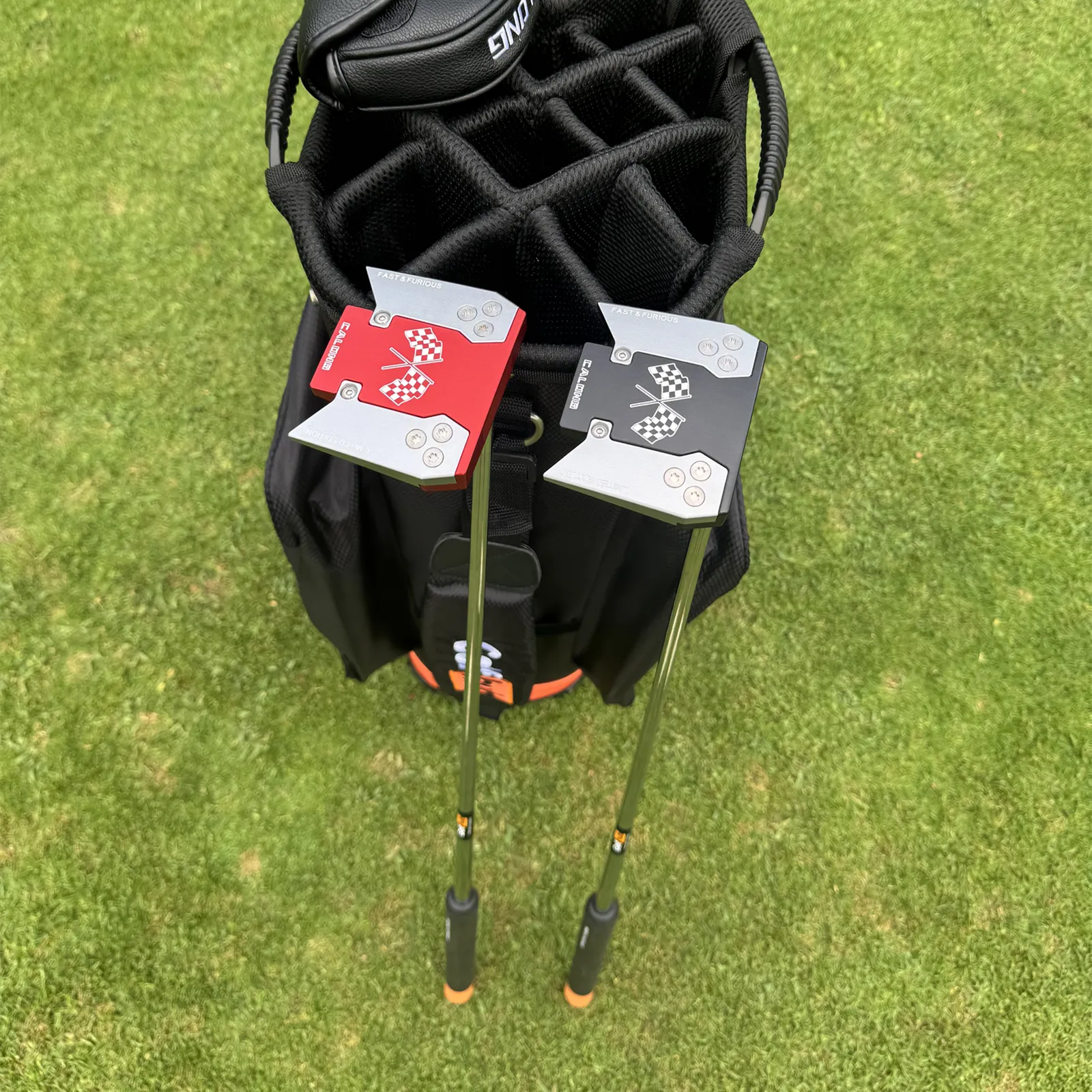Calong F20 Golf Putter Center Shaft 6063 Alloy Black/ Red Colors 34/35inch With Weight Customizable with Screws Balance Technology Included Headcover - Image 2