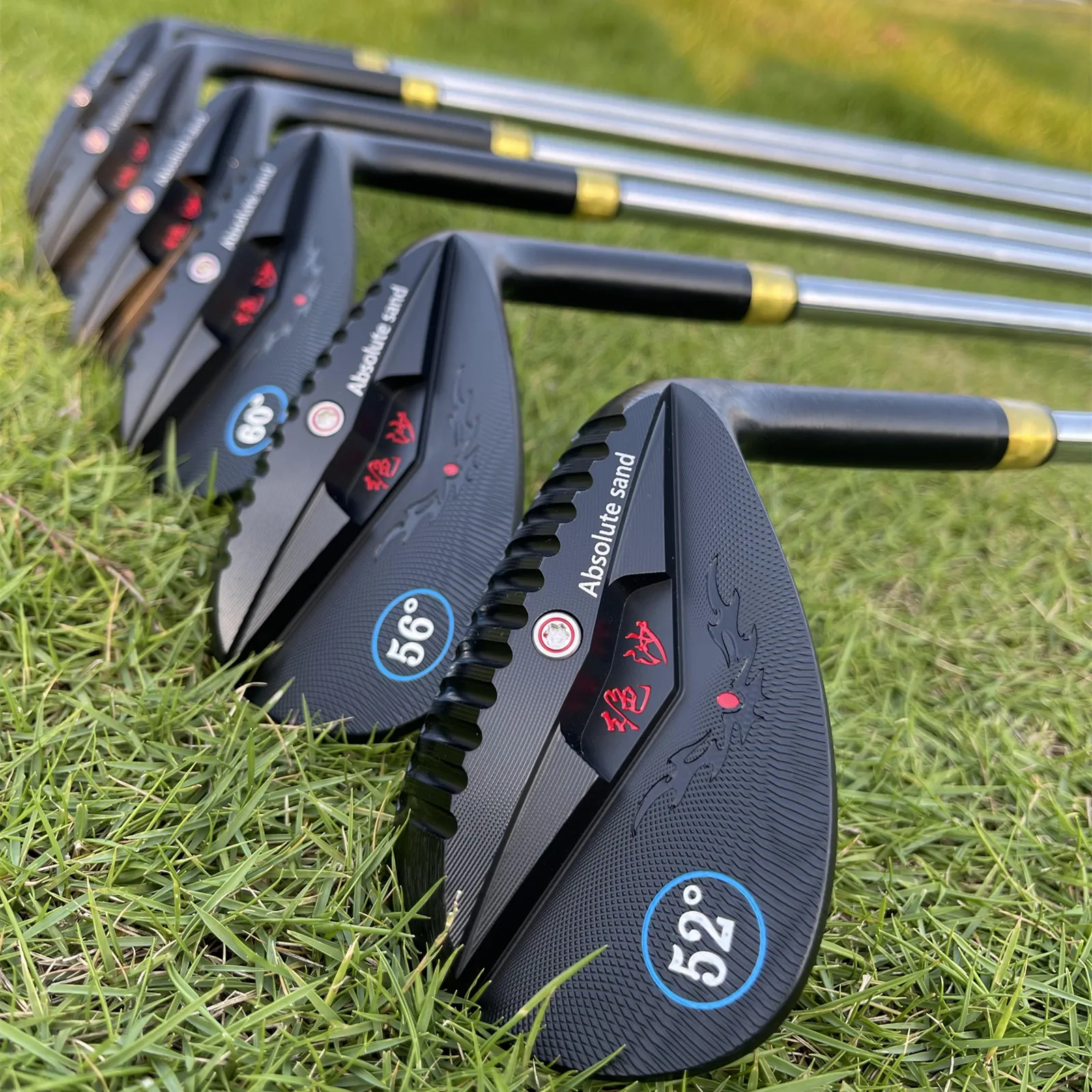 Calong Absolute Sand Golf Wedges Black 52 56 60 64 68 72 Degree With 115g Stiff Steel Shaft Full Spin Milled Face - Improve Your Golf Game - Image 3