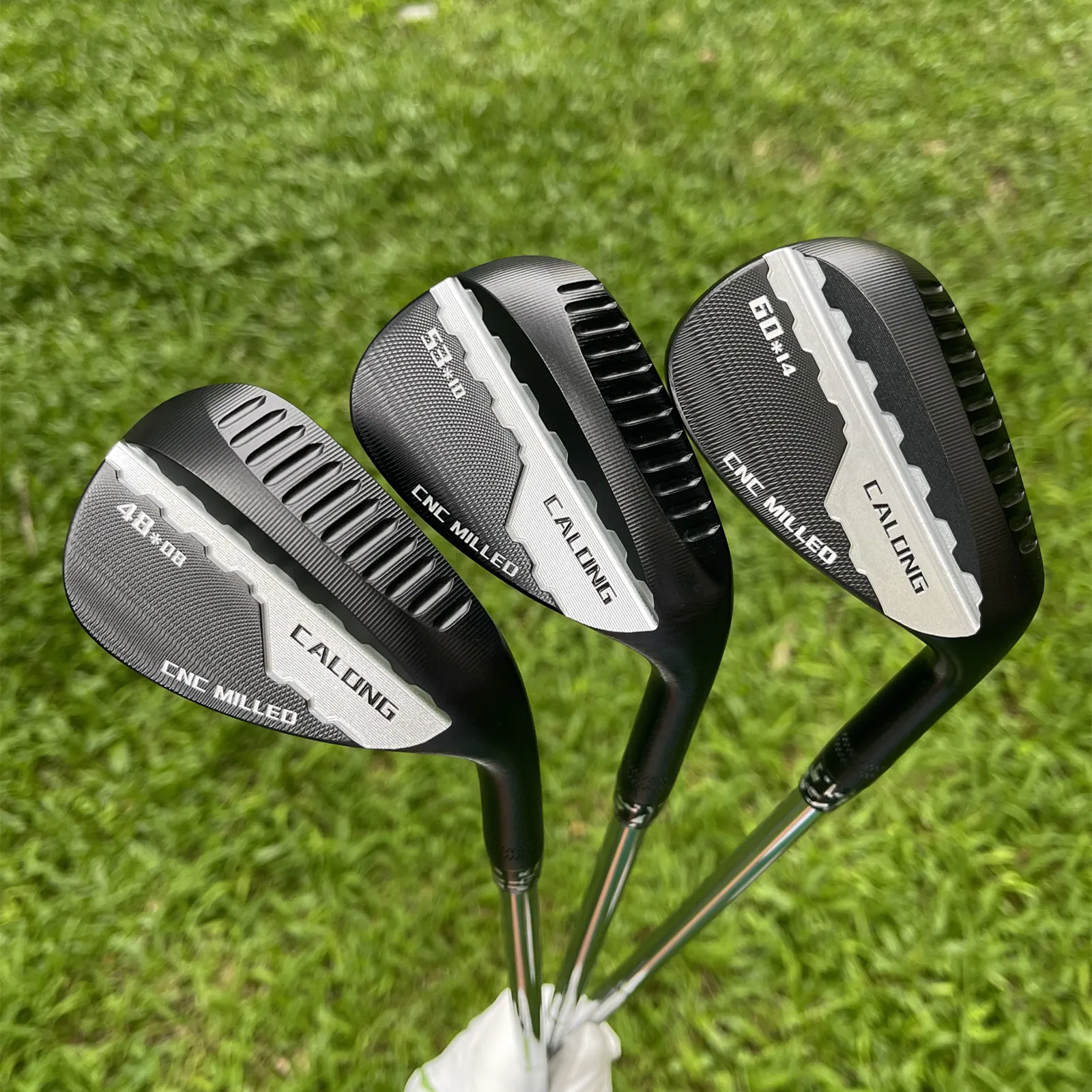 Calong BT Golf Wedges Black/Silvery 48 49 50 52 53 54 56 57 58 60 68 72 Degree With Dynamic Gold S200 Steel Shaft Full Spin Milled -Diversion Trough Design - Image 5