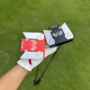 Calong F20 Golf Putter Center Shaft 6063 Alloy Black/ Red Colors 34/35inch With Weight Customizable with Screws Balance Technology Included Headcover