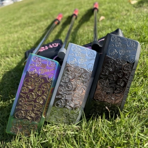 Calong GSS 375 Skull Golf Putter Black/Rainbow/Silvery 33/34/35inch With Headcover - Improve Your Putter Game