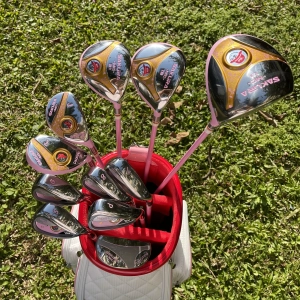 Calong Rich Women Full Set Golf Clubs 11/pcs With Bag Pink L Shaft Complete Set Lady Clubs
