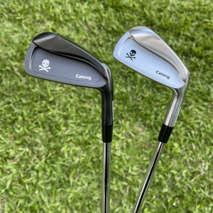 Calong X Skull Forged Golf Irons Set Black/Silvery 4 5 6 7 8 9 P With NS950 Stiff Flex 7pcs Set Men Golf Clubs