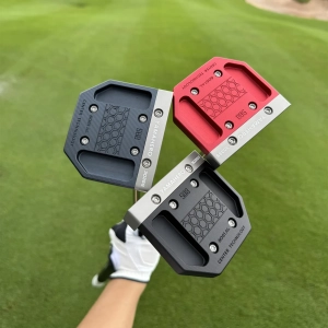 Calong Golf Putter Center Shaft 6061 Alloy 303SS Steel Face Black/ Red Colors 34/35inch Balance Technology Included Headcover - Improve Your Putter Game