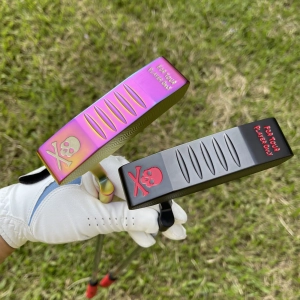 Calong X Skull 304 Steel Golf Putter Black/Rainbow 33/34/35inch With Headcover - Improve Your Putter Game
