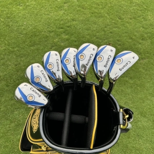 Calong Golf Hybrid Irons 4 5 6 7 8 9 P With R/S/A Graphite Shaft RH Men Golf Clubs-Easy Play Ball