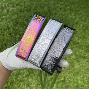 Calong Skull GSS 375g Blade Golf Putter Black/Rainbow/Silvery 33/34/35inch With Headcover - Improve Your Putter Game