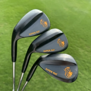 Left Hand Calong Super Rat Forged Golf Wedges 52 56 60 Degree With 115g Stiff Flex Steel Shaft Full Milled Spin Face