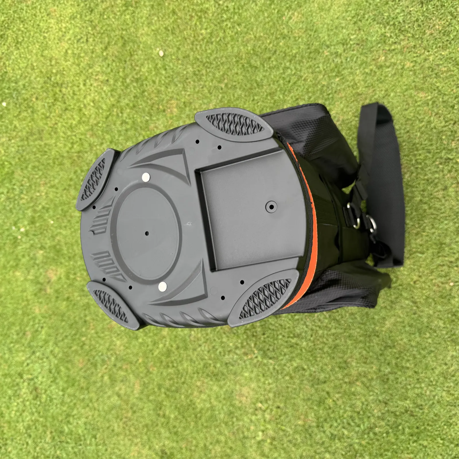 Premium Lightweight Calong Golf Hub 14-Way Golf Cart Bag With Full-Length Divider & 9 Zipper Pockets, Polyester Blend, Includes Hat Cover -Black/Orange - Image 6