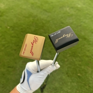Calong Right Handed Men's Forged Stainless Steel Golf Putter - Precision Insert Putter With Stiff Flex Steel Shaft, PU Leather Grip and Headcover 34inch