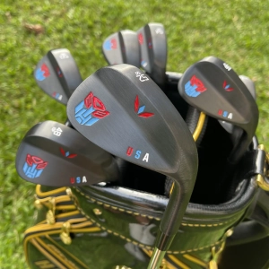 CALONG USA Transformers Golf Wedge Black 48 50 52 54 56 58 60 Degree With 115g Stiff Steel Shaft Full Milled Spin Face -Accurately Stop The Ball