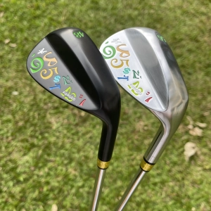 Calong M9 Golf Wedges Black/Silvery 48 50 52 54 56 58 60 Degree With 115g Steel Shaft Full Milled Spin Face Men RH Sand Wedge