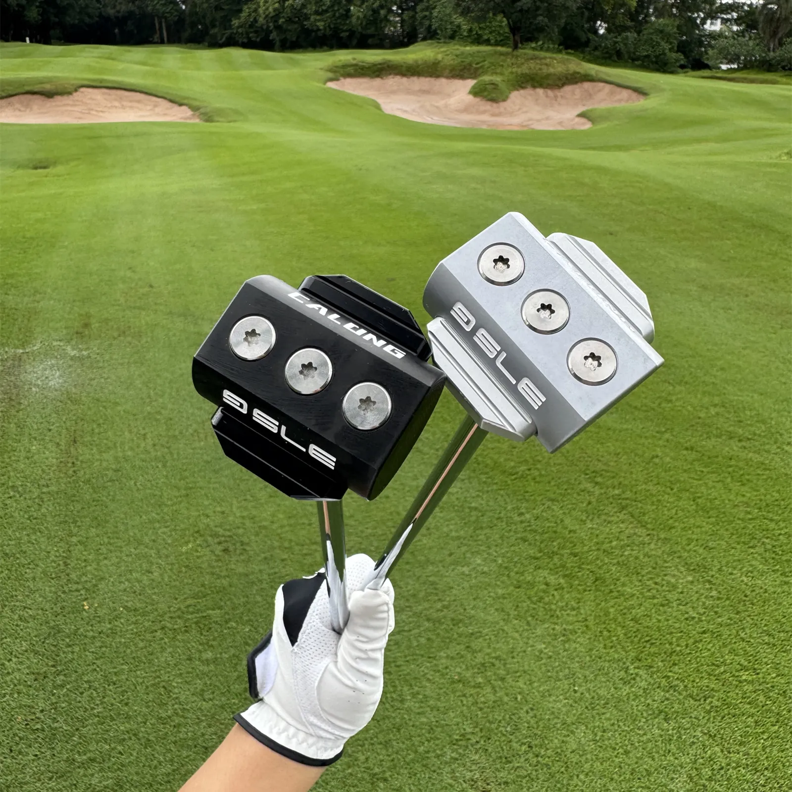 Calong Mini Golf Putter Black/Silvery 34inch RH Men Golf Clubs Remobile Weights 375g Putter - Practice Putting / Paly Golf