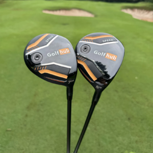 Calong Golf Hub Speed Golf Fairway Wood 15 19 23 27 Degree with 65g Graphite Shaft SR Flex Removable Weights-Improve Your Wood Distance