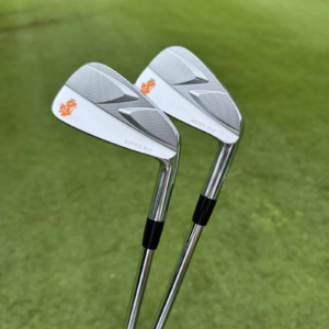 Calong Silvery Super Rat Golf Irons Forged Set 4 5 6 7 8 9 P with NS950 Stiff Flex Steel Shaft -Improve Your Irons Distance