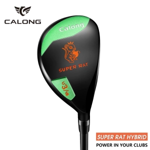 Calong Super Rat Golf Hybrids 18 22 26 30 Degree With Graphite Shaft 65g SR Flex Rescue RH Golf Clubs Headcover