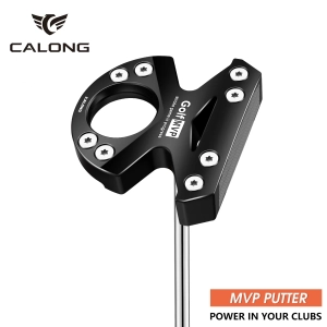 Calong Golf MVP Zero Torque Golf Putter Black/Red/Golden 34/35inch with Headcover -Improve Your Putter Game